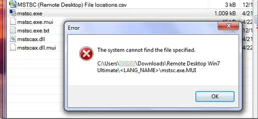 windows cmd the system cannot find the file specified